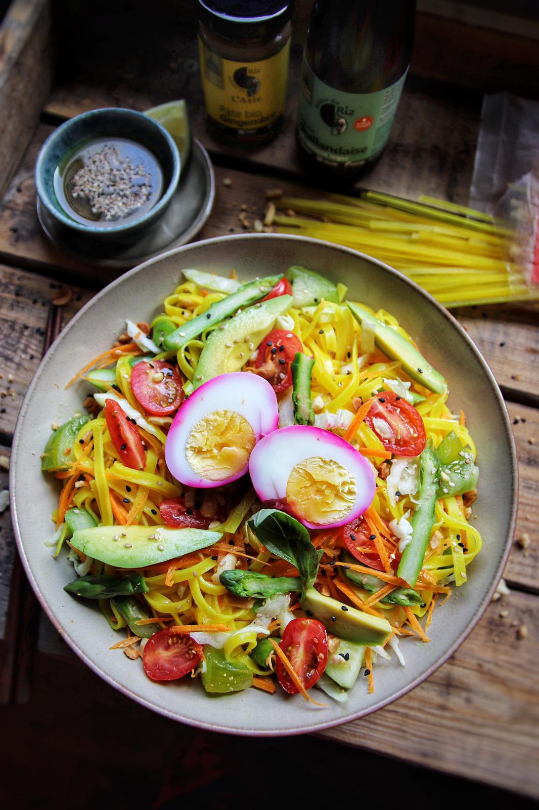 Salade de pates thai sans gluten